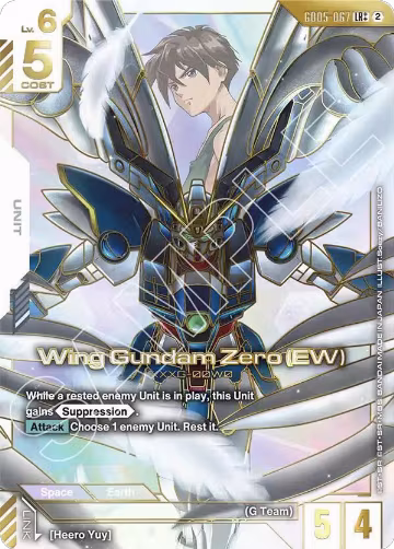 Wing Gundam Zero (EW) (LR++) (GD05-067), Freedom Ascension — Gundam card price