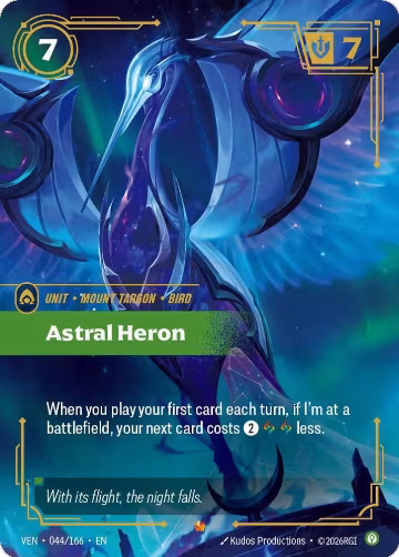 Astral Heron (044/166), Vendetta — Riftbound card price