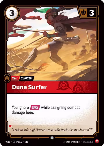 Dune Surfer (004/166), Vendetta — Riftbound card price