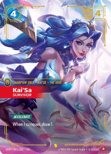 Kai'Sa, Survivor (SP1/006), Vendetta — Riftbound card price