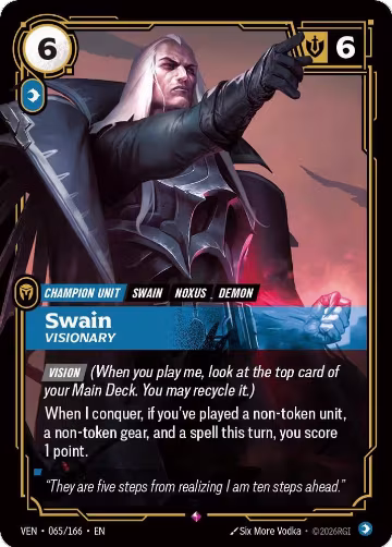Swain, Visionary (065/166), Vendetta — Riftbound card price
