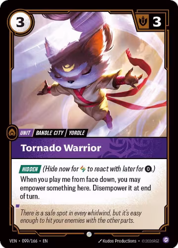 Tornado Warrior (099/166), Vendetta — Riftbound card price