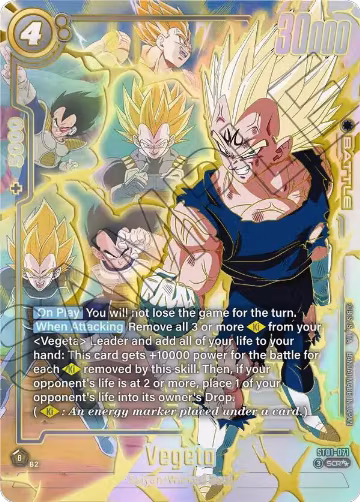 Vegeta - ST01-071 (Super Alternate Art) (ST01-071), Story Booster 01 — DB Fusion card price