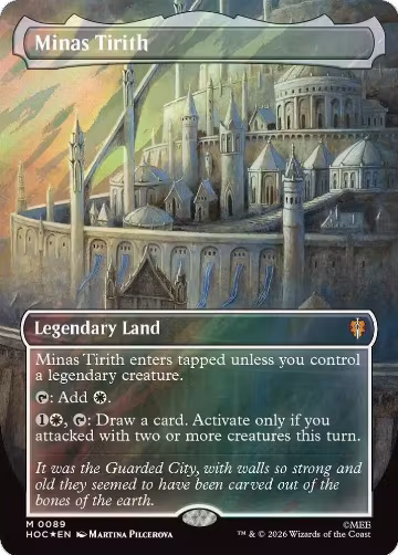 Minas Tirith (Borderless) (Surge Foil) (89), The Hobbit: Eternal-Legal — Magic card price