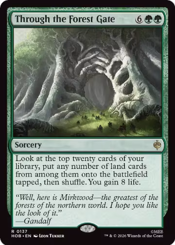 Through the Forest Gate (137), The Hobbit — Magic card price
