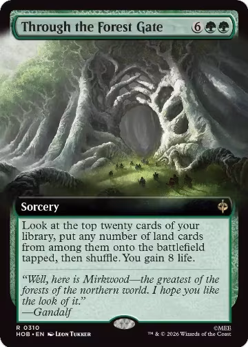 Through the Forest Gate (Extended Art) (310), The Hobbit — Magic card price