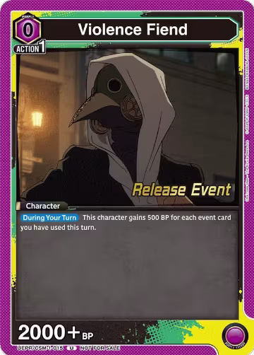 Violence Fiend (UE22BT/CSM-1-015), CHAINSAW MAN Release Event Cards — Union Arena card price
