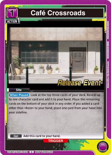 Cafe Crossroads (UE22BT/CSM-1-033), CHAINSAW MAN Release Event Cards — Union Arena card price