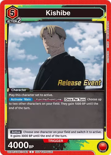 Kishibe (UE22BT/CSM-1-042), CHAINSAW MAN Release Event Cards — Union Arena card price