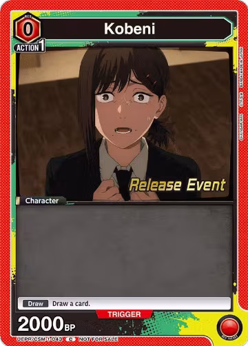 Kobeni (043) (UE22BT/CSM-1-043), CHAINSAW MAN Release Event Cards — Union Arena card price