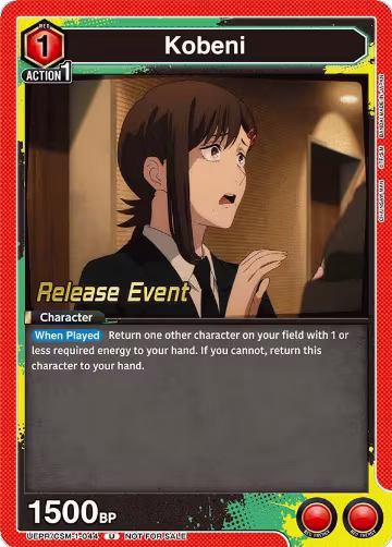 Kobeni (044) (UE22BT/CSM-1-044), CHAINSAW MAN Release Event Cards — Union Arena card price