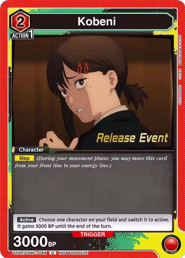 Kobeni (045) (UE22BT/CSM-1-045), CHAINSAW MAN Release Event Cards — Union Arena card price