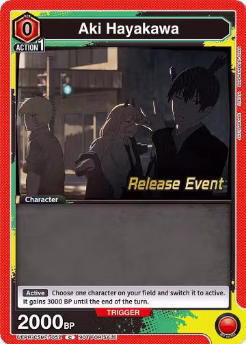 Aki Hayakawa (052) (UE22BT/CSM-1-052), CHAINSAW MAN Release Event Cards — Union Arena card price