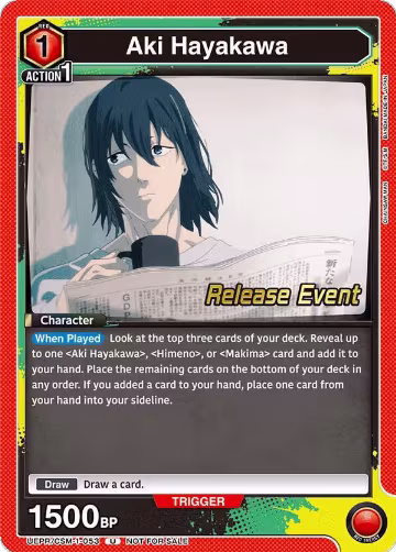 Aki Hayakawa (053) (UE22BT/CSM-1-053), CHAINSAW MAN Release Event Cards — Union Arena card price
