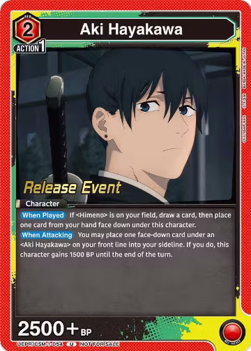 Aki Hayakawa (054) (UE22BT/CSM-1-054), CHAINSAW MAN Release Event Cards — Union Arena card price