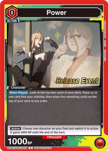 Power (057) (UE22BT/CSM-1-057), CHAINSAW MAN Release Event Cards — Union Arena card price