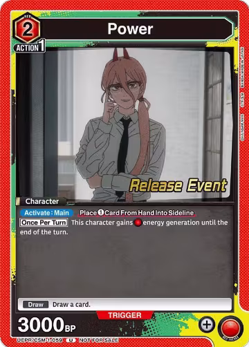 Power (059) (UE22BT/CSM-1-059), CHAINSAW MAN Release Event Cards — Union Arena card price