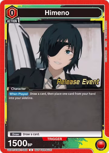 Himeno (063) (UE22BT/CSM-1-063), CHAINSAW MAN Release Event Cards — Union Arena card price