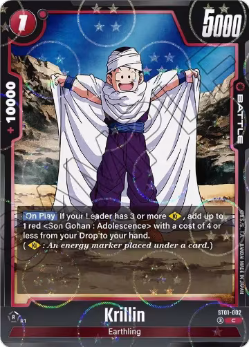 Krillin (Dragon Ball Pattern) (ST01-002), Story Booster 01 — DB Fusion card price
