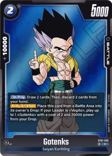 Gotenks - ST01-020 (ST01-020), Story Booster 01 — DB Fusion card price