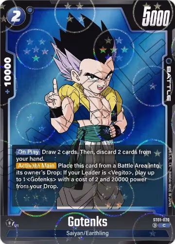 Gotenks - ST01-020 (Dragon Ball Pattern) (ST01-020), Story Booster 01 — DB Fusion card price