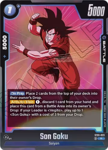 Son Goku - ST01-023 (ST01-023), Story Booster 01 — DB Fusion card price