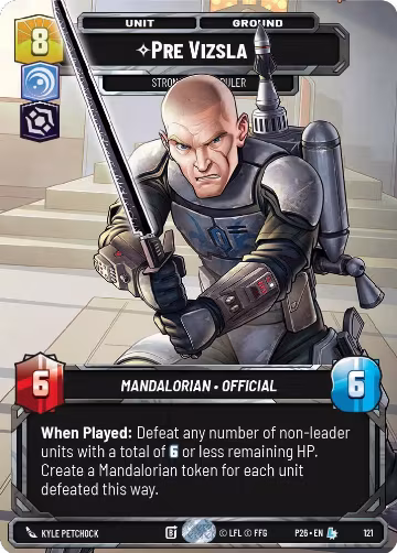 Pre Vizsla - Strong-Willed Ruler (Participation) (121), Galactic Championship 2026 — Star Wars card price
