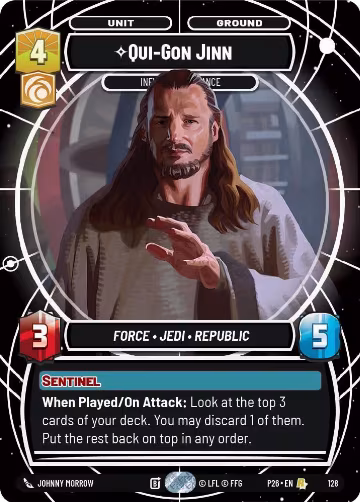 Qui-Gon Jinn - Influencing Chance (128), Galactic Championship 2026 — Star Wars card price
