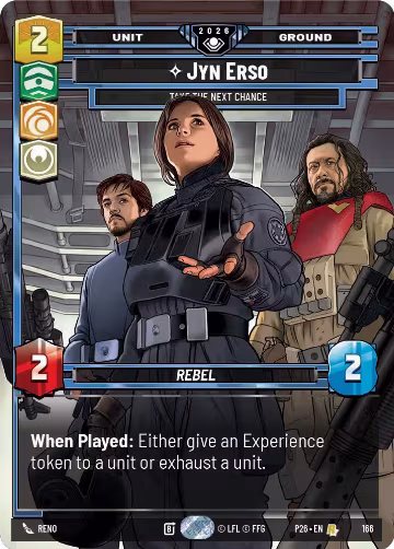 Jyn Erso - Take the Next Chance (166), Galactic Championship 2026 — Star Wars card price