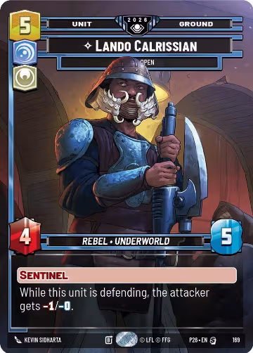 Lando Calrissian - Eyes Open (169), Galactic Championship 2026 — Star Wars card price