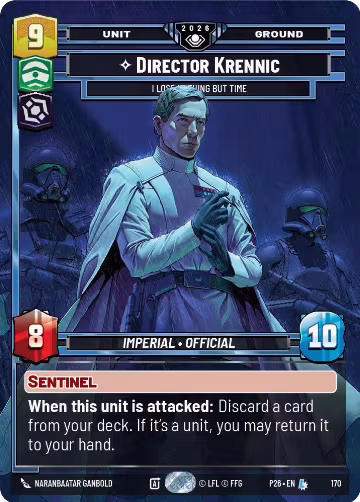 Director Krennic - I Lose Nothing But Time (170), Galactic Championship 2026 — Star Wars card price