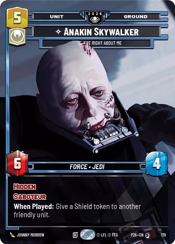 Anakin Skywalker - You Were Right About Me (176), Galactic Championship 2026 — Star Wars card price