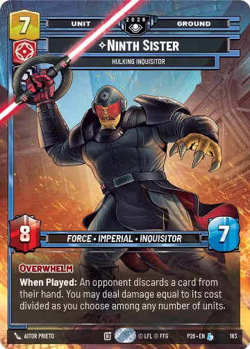 Ninth Sister - Hulking Inquisitor (183), Galactic Championship 2026 — Star Wars card price