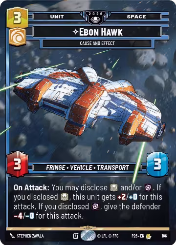 Ebon Hawk - Cause and Effect (186), Galactic Championship 2026 — Star Wars card price