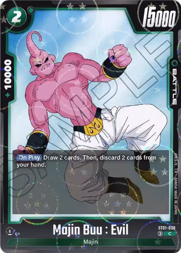 Majin Buu : Evil - ST01-030 (Dragon Ball Pattern) (ST01-030), Story Booster 01 — DB Fusion card price