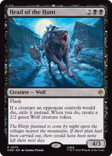 Head of the Hunt (75), The Hobbit — Magic card price
