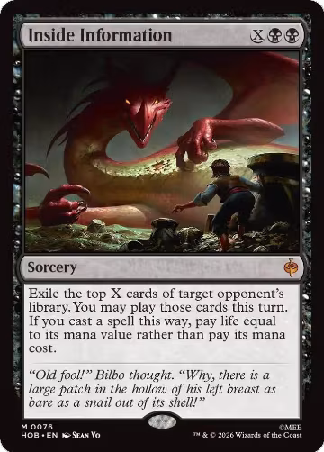 Inside Information (76), The Hobbit — Magic card price