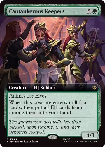 Cantankerous Keepers (Extended Art) (306), The Hobbit — Magic card price
