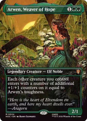 Arwen, Weaver of Hope (Borderless) (24), The Hobbit: Eternal-Legal — Magic card price