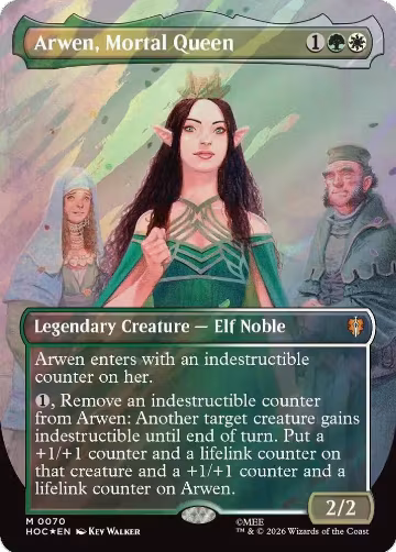 Arwen, Mortal Queen (Borderless) (Surge Foil) (70), The Hobbit: Eternal-Legal — Magic card price