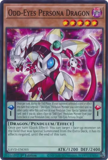 Odd-Eyes Persona Dragon (LAVD-ENO05), Legendary Arc-V Decks — Yu-Gi-Oh! card price