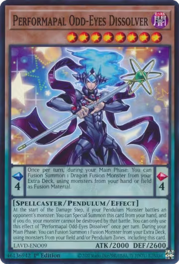 Performapal Odd-Eyes Dissolver (LAVD-ENO09), Legendary Arc-V Decks — Yu-Gi-Oh! card price