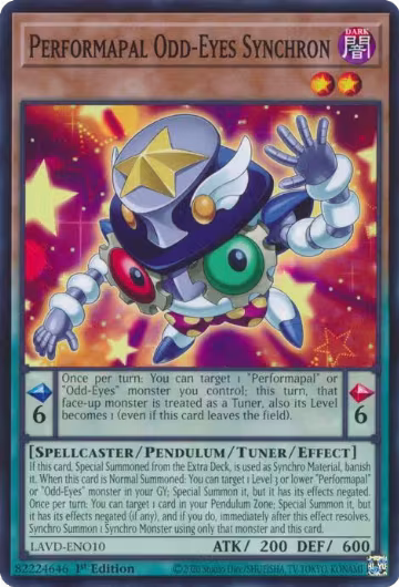 Performapal Odd-Eyes Synchron (LAVD-ENO10), Legendary Arc-V Decks — Yu-Gi-Oh! card price