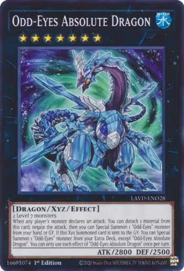 Odd-Eyes Absolute Dragon (LAVD-ENO28), Legendary Arc-V Decks — Yu-Gi-Oh! card price