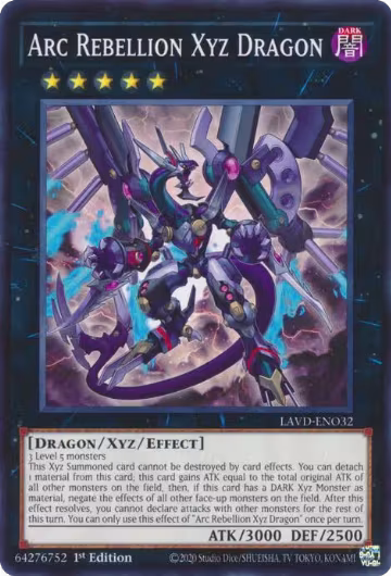Arc Rebellion Xyz Dragon (LAVD-ENO32), Legendary Arc-V Decks — Yu-Gi-Oh! card price