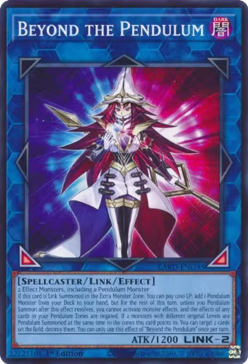 Beyond the Pendulum (LAVD-ENO35), Legendary Arc-V Decks — Yu-Gi-Oh! card price