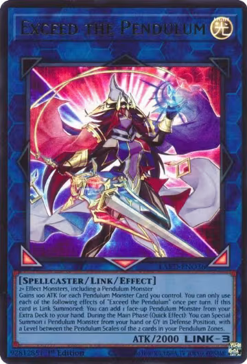 Exceed the Pendulum (LAVD-ENO36), Legendary Arc-V Decks — Yu-Gi-Oh! card price