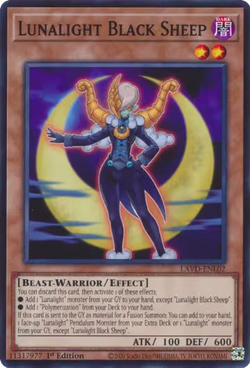 Lunalight Black Sheep (LAVD-ENL02), Legendary Arc-V Decks — Yu-Gi-Oh! card price