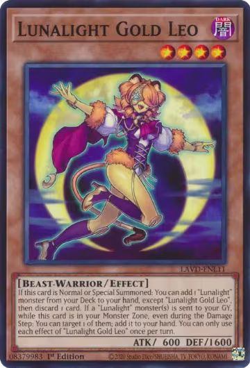 Lunalight Gold Leo (LAVD-ENL11), Legendary Arc-V Decks — Yu-Gi-Oh! card price