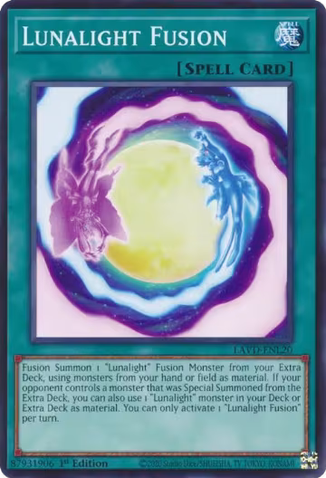 Lunalight Fusion (LAVD-ENL20), Legendary Arc-V Decks — Yu-Gi-Oh! card price